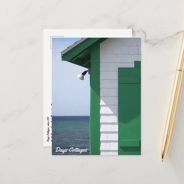 Postal de Cottages de Días Históricos (Anverso/Reverso In Situ)