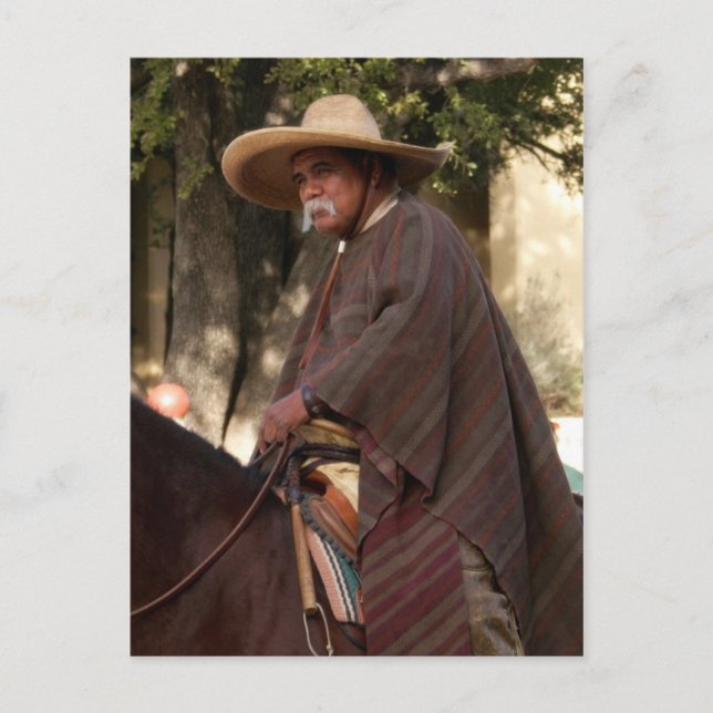 Postal de cowboy mexicano (Anverso)