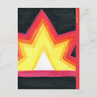 postal de Crayon starburst