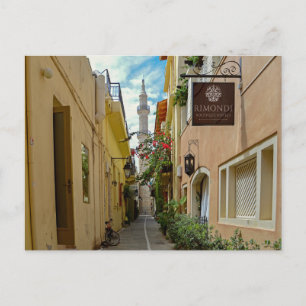 Postal de Creta de Rethymno Minaret Old Town
