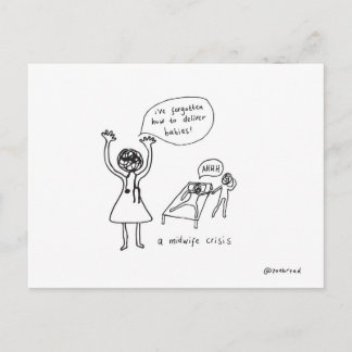 postal de crisis de parteras