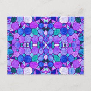 Postal de cristales del Museo Azul