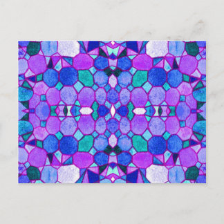 Postal de cristales del Museo Azul