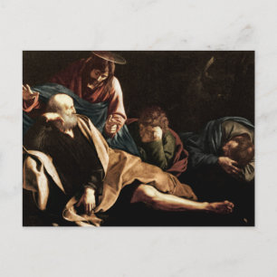 Postal de Cristo en el Jardín por Caravaggio