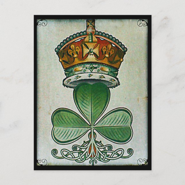 Postal de Crown & Shamrock. (Anverso)