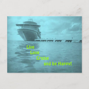 Postal de cruceros Live Love