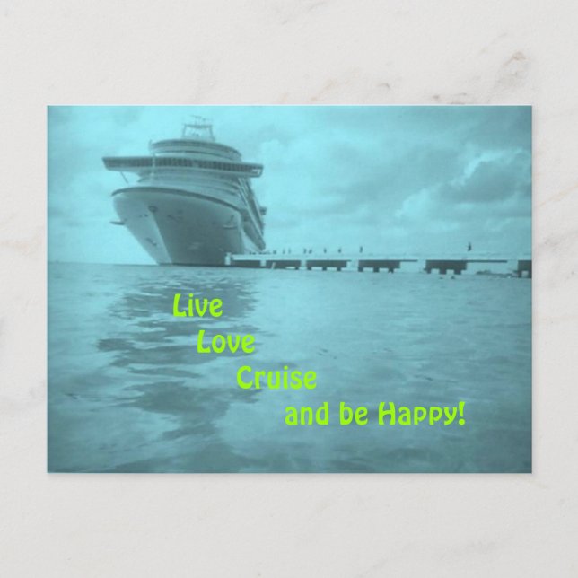 Postal de cruceros Live Love (Anverso)