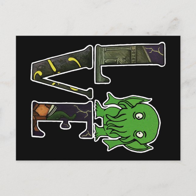 postal de Cthulhu LOVE (Anverso)