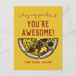 Postal De Cualquier Manera Lo Recortes Pizza Postcard Siz