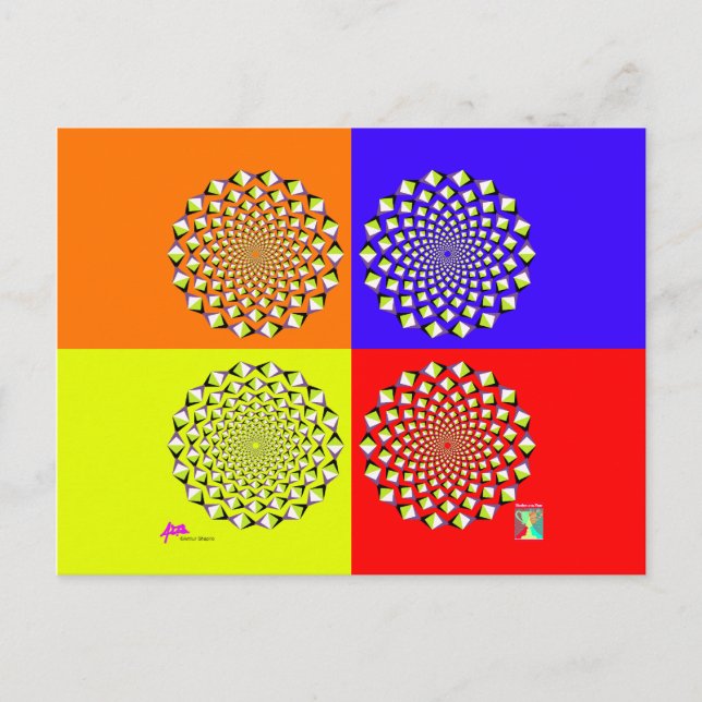 Postal de cuatro cuadrados (Anverso)