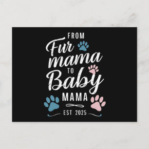 Postal De cuatro madres a bebé mamá este 2025 perro mamá
