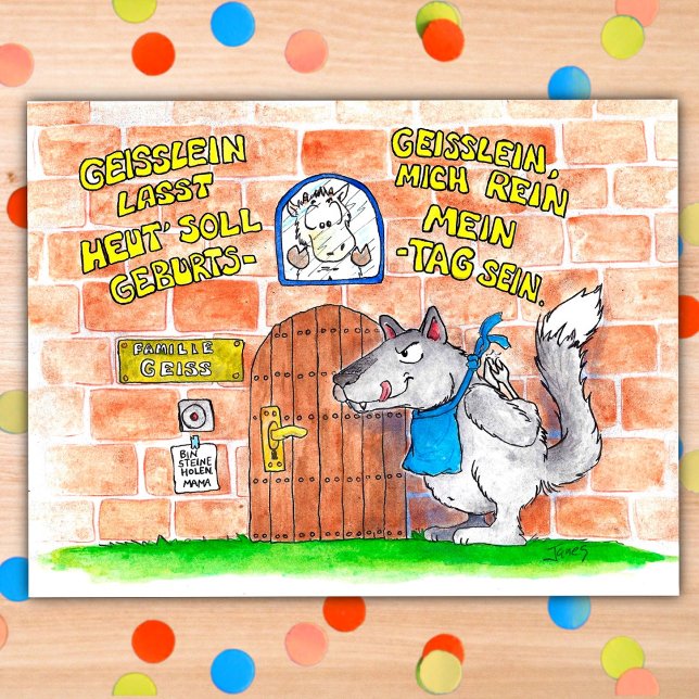 Postal de cumpleaños de Geisslein por Nicole Janes (Subido por el creador)