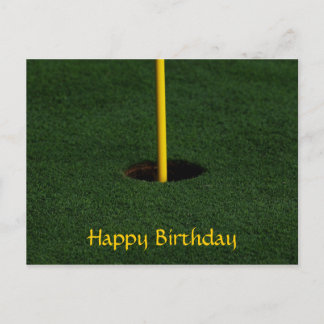 Postal de cumpleaños de golf