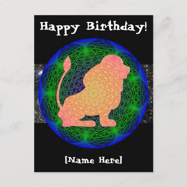 postal de cumpleaños de Leo (Anverso)