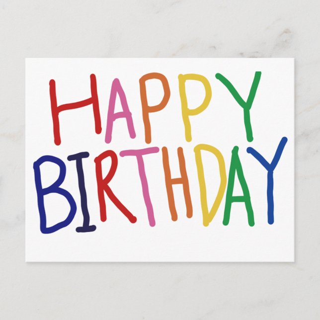 Postal de cumpleaños feliz (Anverso)