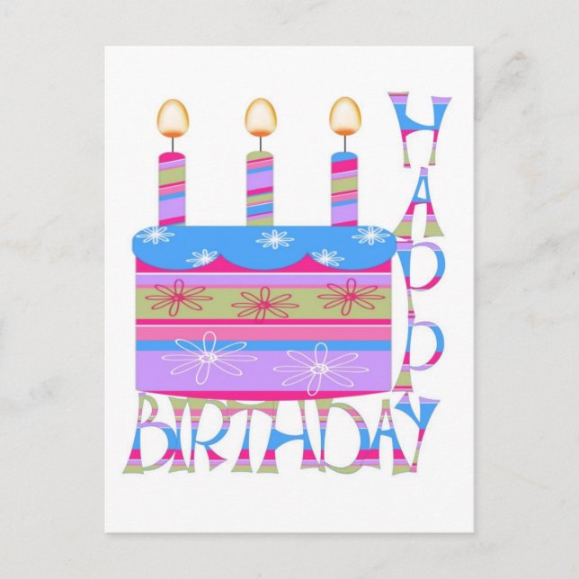 Postal de cumpleaños feliz (Anverso)