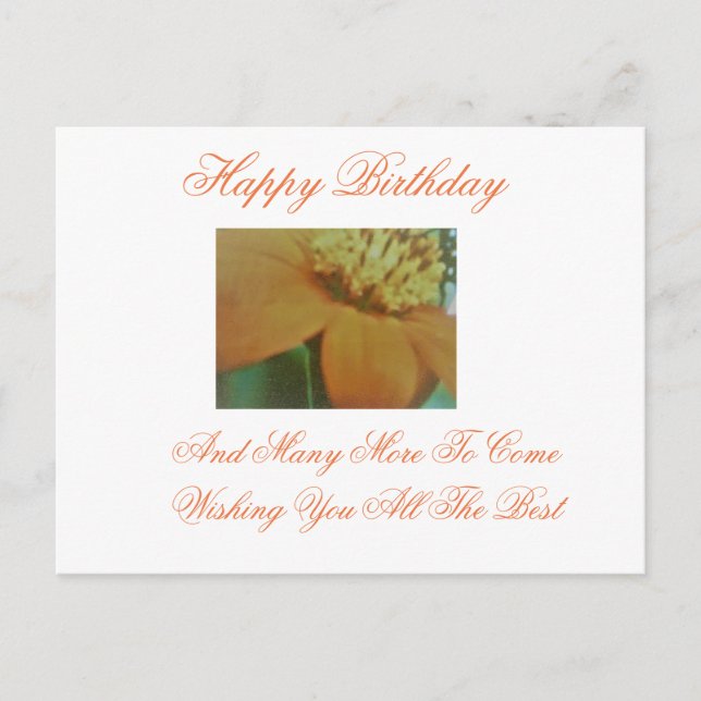 Postal de cumpleaños feliz (Anverso)