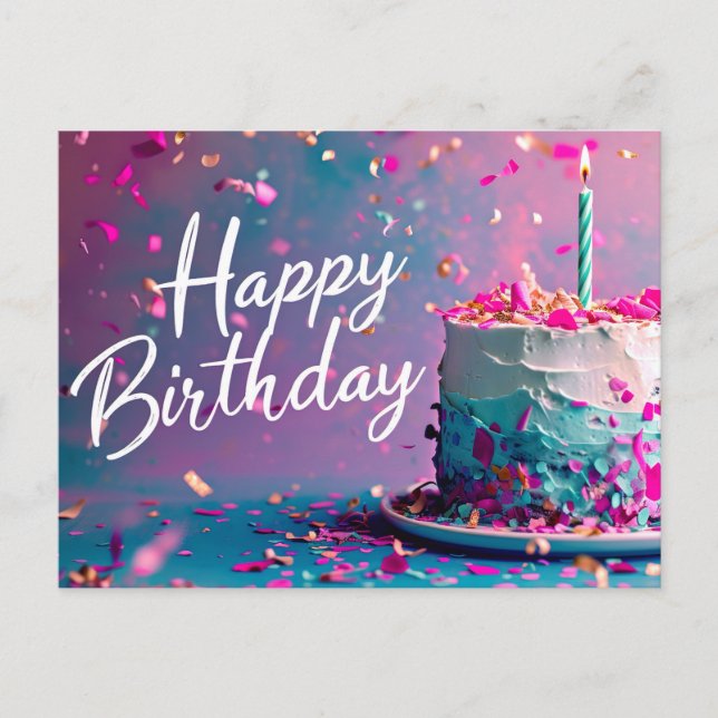 Postal de cumpleaños feliz (Anverso)