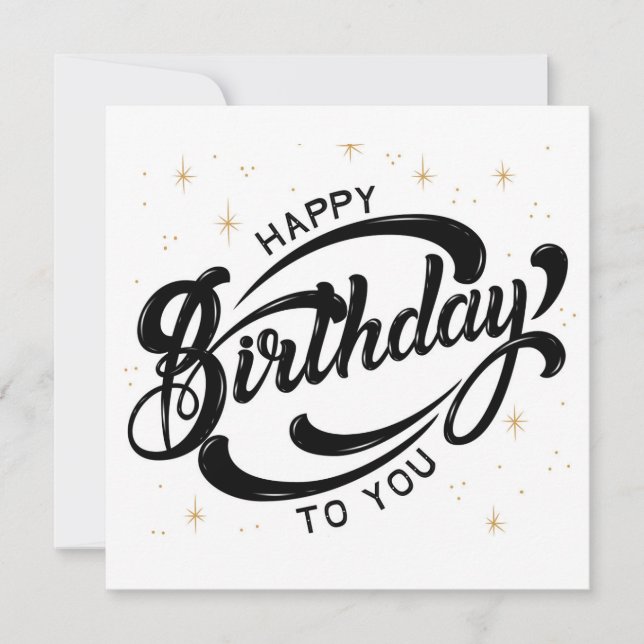 Postal de cumpleaños feliz (Anverso)