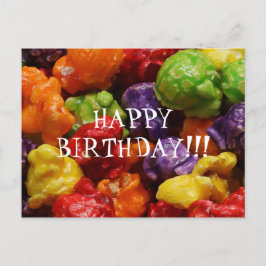 Postal de cumpleaños feliz para palomitas canaliza