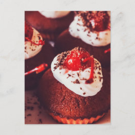 Postal de Cupcakes de Cerezo