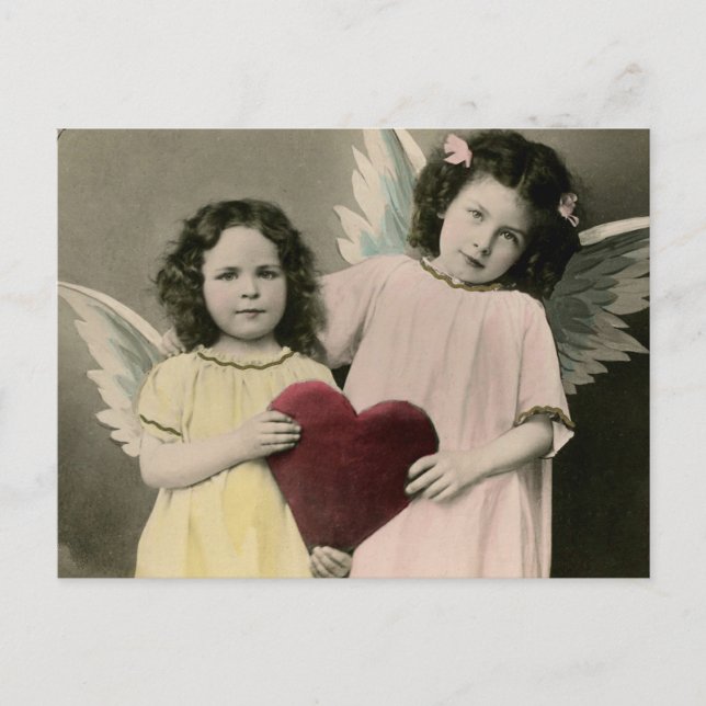 Postal de Cupidos Vintage (Anverso)