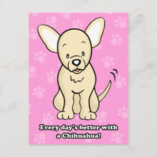 Postal de Cuto Cartoon Dog Chihuahua