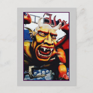 Postal de Dante Inferno Devil (Coney Island, NY)
