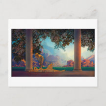 Postal de DAYBREAK Maxfield Parrish 1922 ... 2022