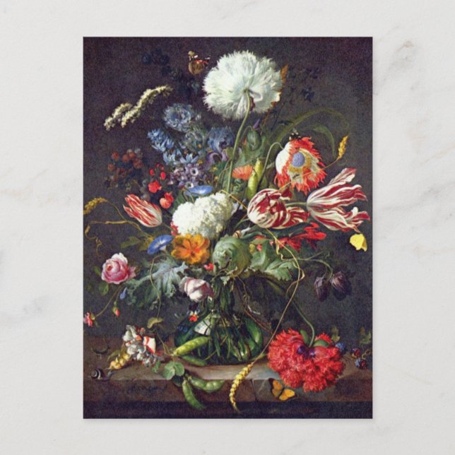 Postal de De Heem Flower (Anverso)