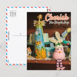 Postal de decoración caprichosa