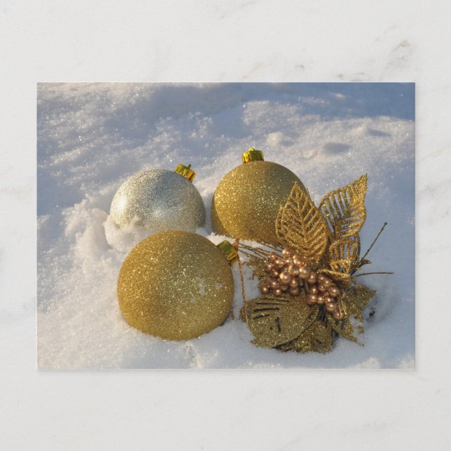 postal de Decoraciones de Navidad (Anverso)