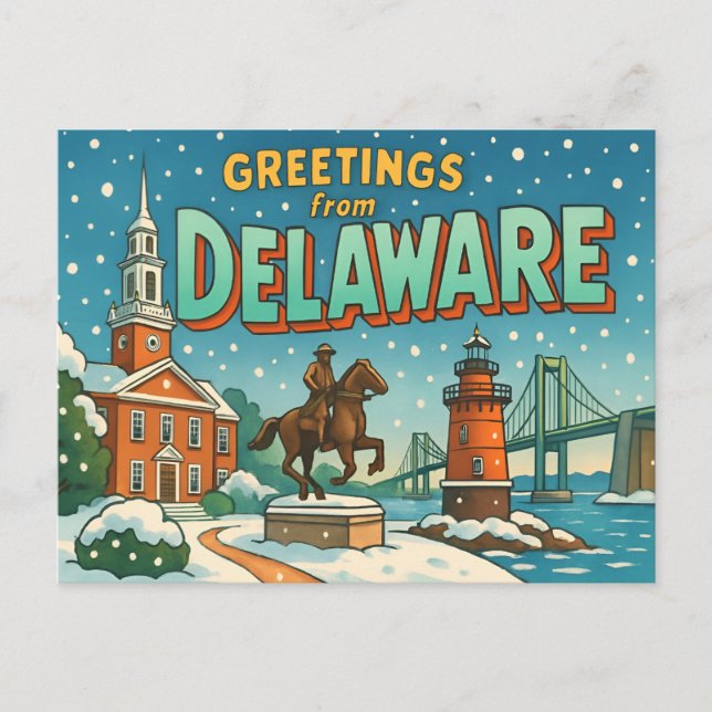postal de DELAWARE (Anverso)