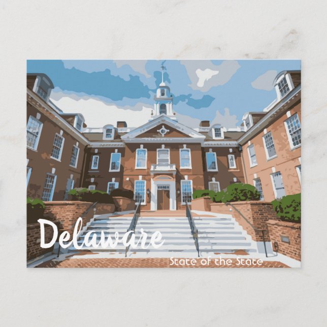 Postal de Delaware State (Anverso)