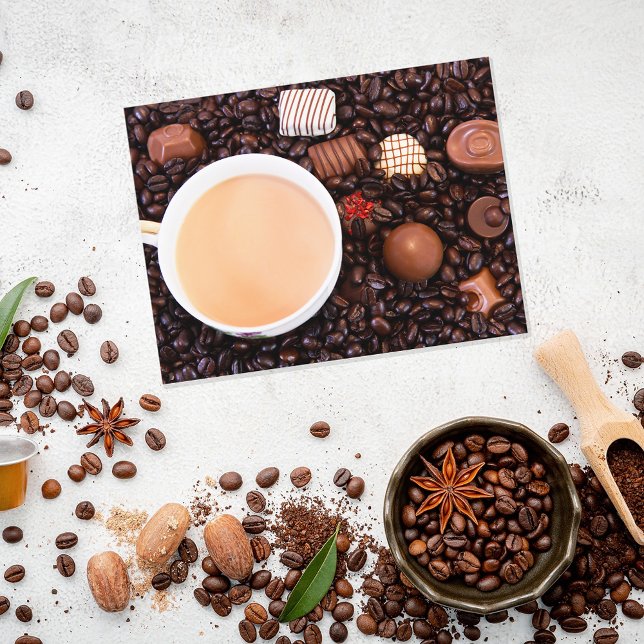 Postal de Delicia de Café y Chocolate (Subido por el creador)