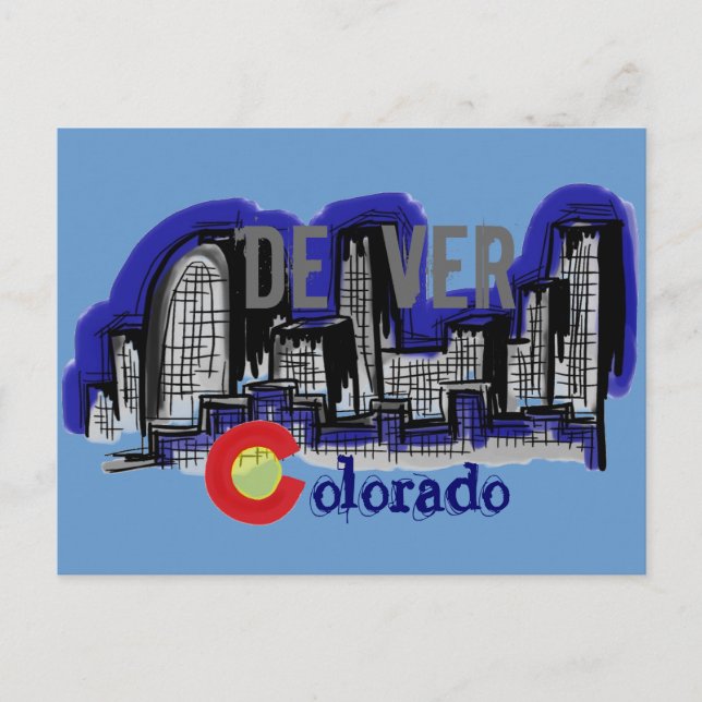 postal de Denver Colorado (Anverso)