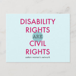 Postal de derechos de discapacidad
