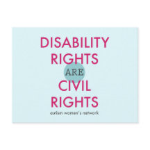 Postal de derechos de discapacidad