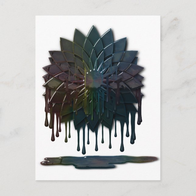 Postal de derrame de petróleo (Anverso)