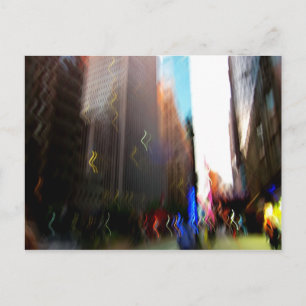 Postal de desenfoque vertical de NYC