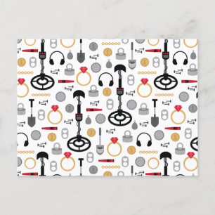 Postal de detección metalizado