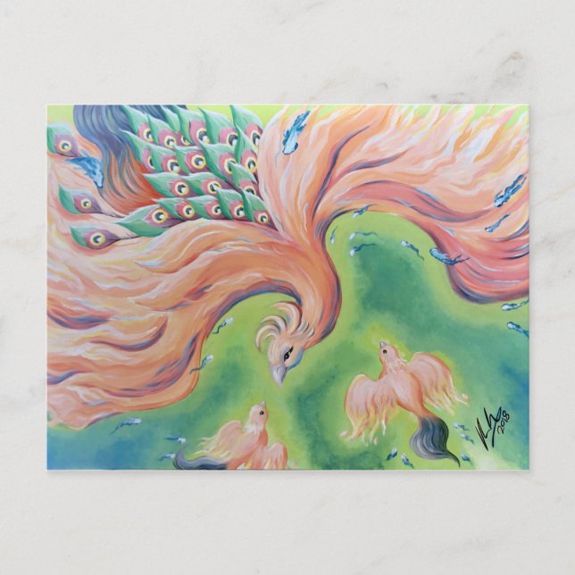 Postal de Día de la Madre "El calor de la madre" (Anverso)