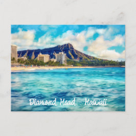 Postal de Diamond Head Honolulu Hawaii