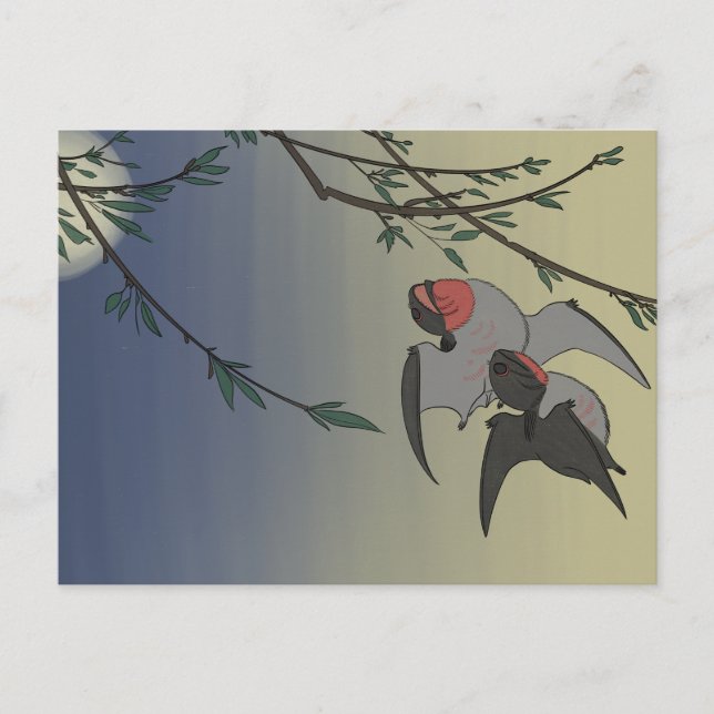 Postal de dinosaurio - Anurognathus (Anverso)