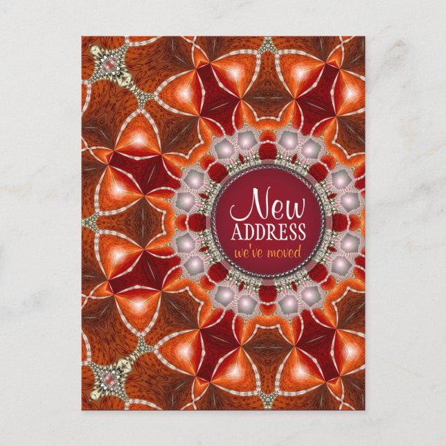 Postal de dirección nueva de Sun Energy Moving Hou (Anverso)