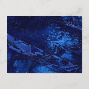 Postal de diseño abstracto de "Aguas profundas"