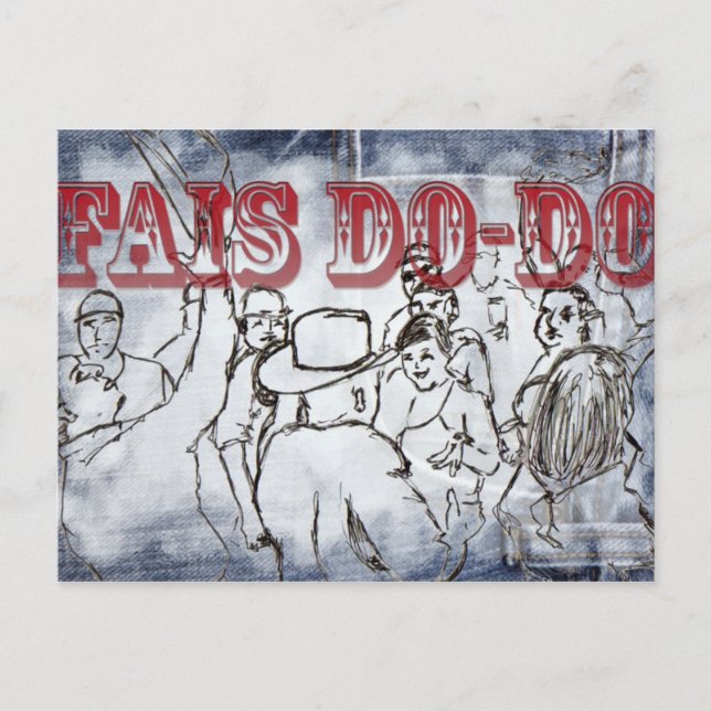 Postal de diseño de Fais Do-Do (Anverso)