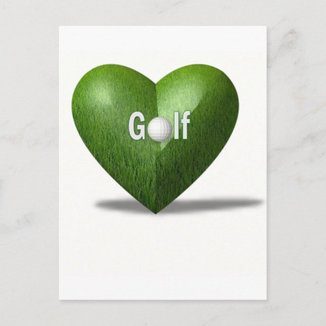 Postal de diseño para el amante del golf (Anverso)