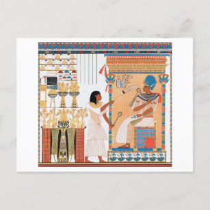 Postal de diseño real egipcia