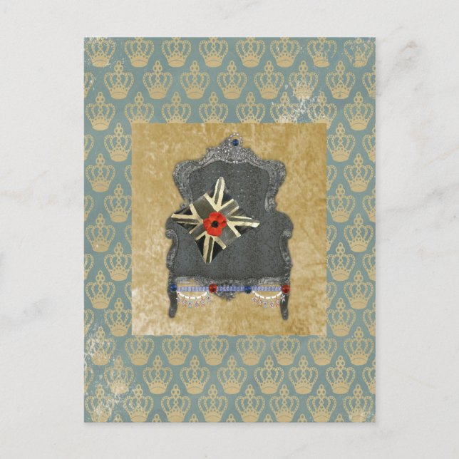 Postal de disquete de Union Jack Queen Anne (Anverso)